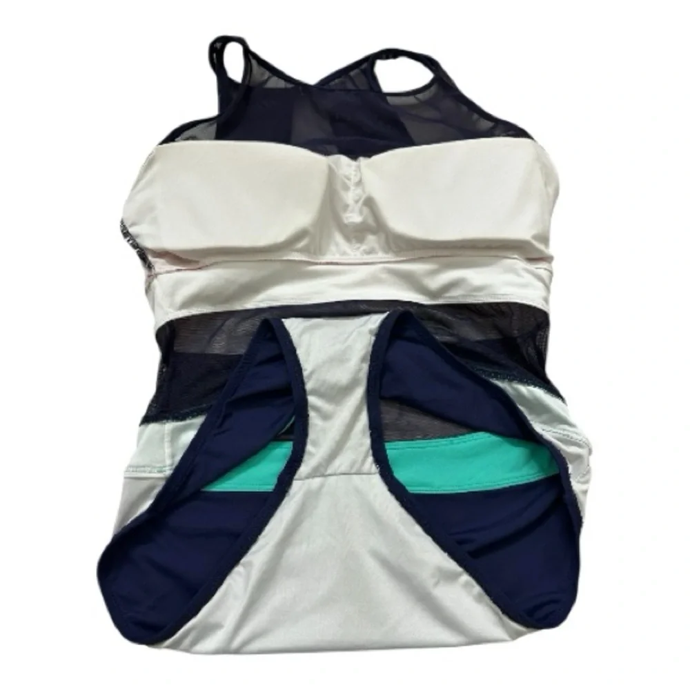 Anne Cole Colorblock One Piece Swimsuit
